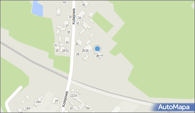 Tomaszów Mazowiecki, Kolejowa, 26, mapa Tomaszów Mazowiecki