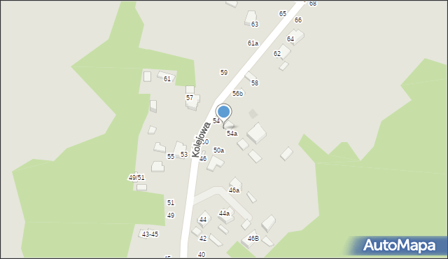 Tomaszów Mazowiecki, Kolejowa, 54b, mapa Tomaszów Mazowiecki