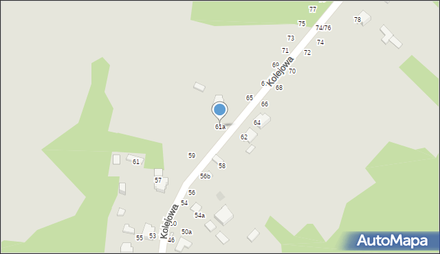 Tomaszów Mazowiecki, Kolejowa, 61a, mapa Tomaszów Mazowiecki