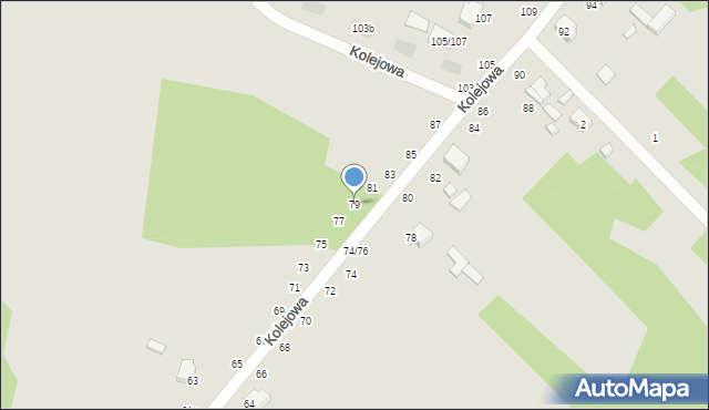 Tomaszów Mazowiecki, Kolejowa, 79, mapa Tomaszów Mazowiecki