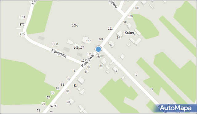 Tomaszów Mazowiecki, Kolejowa, 90, mapa Tomaszów Mazowiecki