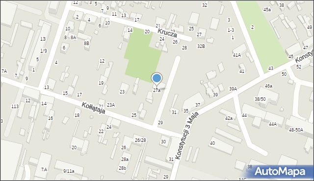 Tomaszów Mazowiecki, Kołłątaja Hugo, 27a, mapa Tomaszów Mazowiecki