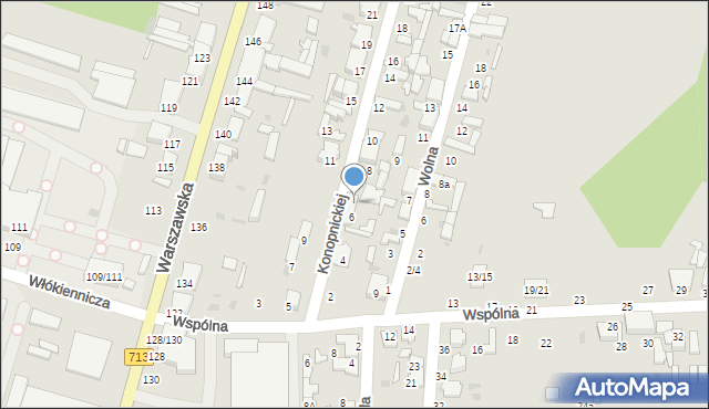 Tomaszów Mazowiecki, Konopnickiej Marii, 6a, mapa Tomaszów Mazowiecki
