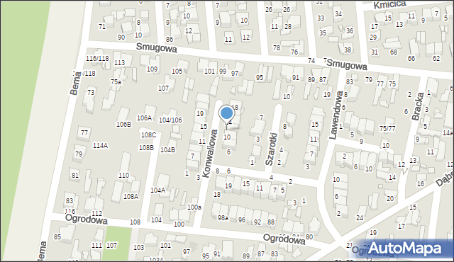 Tomaszów Mazowiecki, Konwaliowa, 12, mapa Tomaszów Mazowiecki