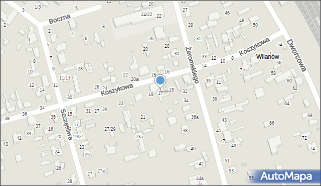 Tomaszów Mazowiecki, Koszykowa, 17, mapa Tomaszów Mazowiecki