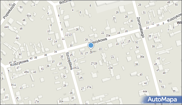 Tomaszów Mazowiecki, Koszykowa, 29, mapa Tomaszów Mazowiecki