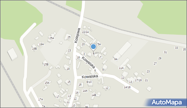 Tomaszów Mazowiecki, Kowalska, 5, mapa Tomaszów Mazowiecki