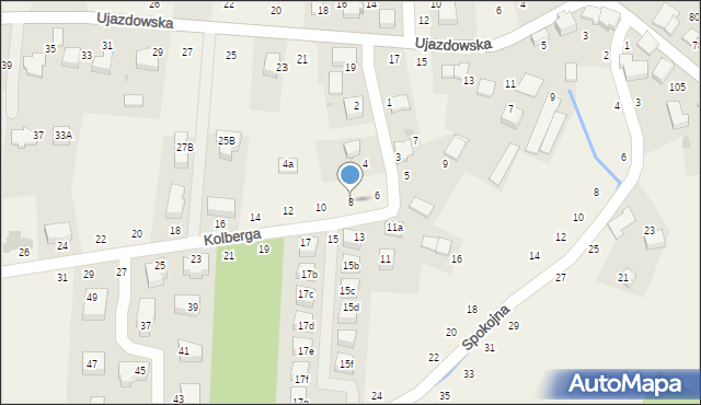 Tomaszowice, Kolberga, 8, mapa Tomaszowice