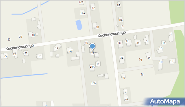 Tomice, Kochanowskiego Jana, 13, mapa Tomice