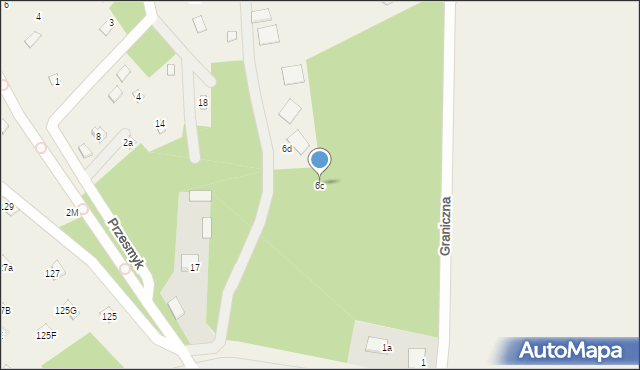 Topolina, Kościelna, 6c, mapa Topolina