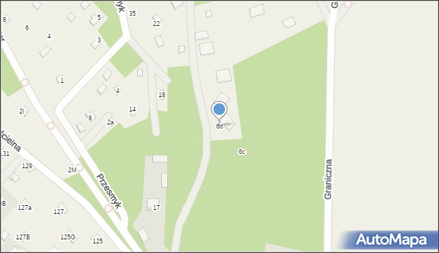 Topolina, Kościelna, 6d, mapa Topolina