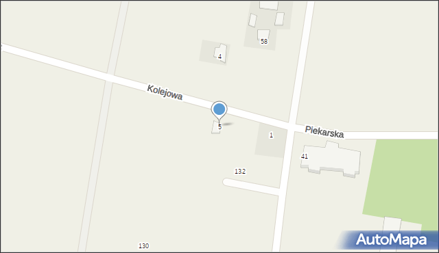 Toporzysko, Kolejowa, 5, mapa Toporzysko