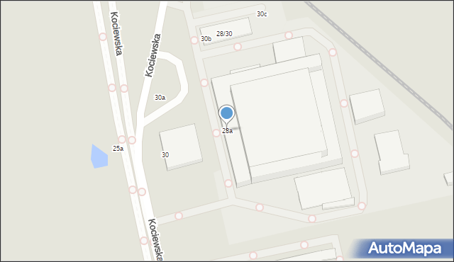 Toruń, Kociewska, 28a, mapa Torunia