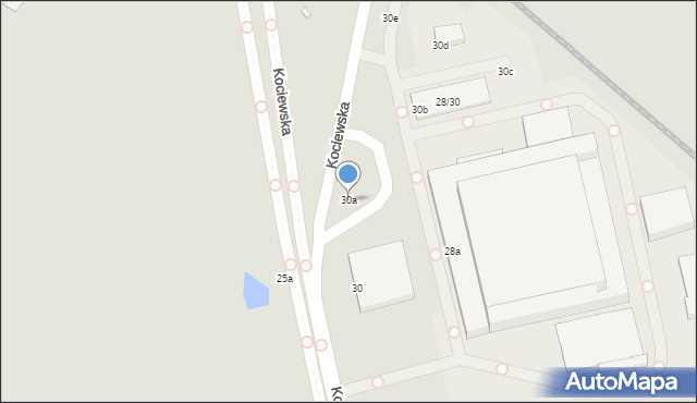 Toruń, Kociewska, 30a, mapa Torunia
