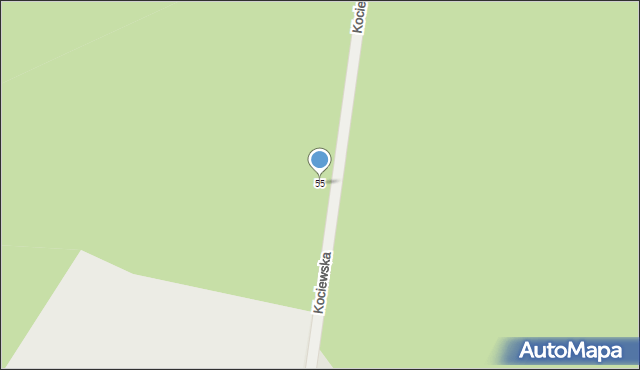 Toruń, Kociewska, 55, mapa Torunia