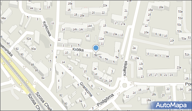 Toruń, Kołłątaja Hugo, 5d, mapa Torunia