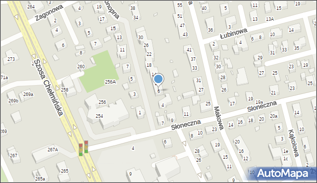 Toruń, Konopna, 6, mapa Torunia