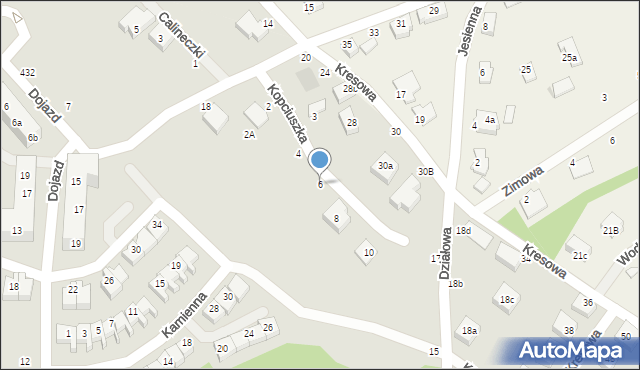 Toruń, Kopciuszka, 6, mapa Torunia