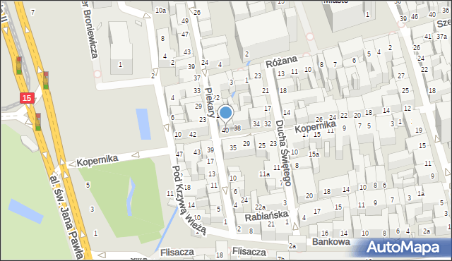 Toruń, Kopernika Mikołaja, 40, mapa Torunia