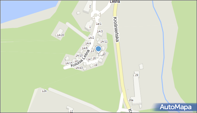 Torzym, Kolonia Leśna, 8a, mapa Torzym