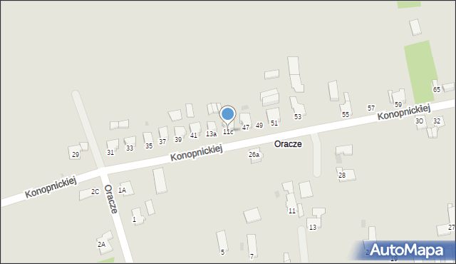 Toszek, Konopnickiej Marii, 11c, mapa Toszek
