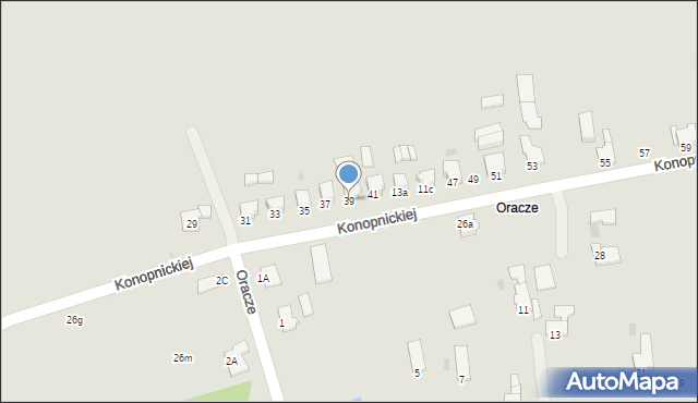 Toszek, Konopnickiej Marii, 39, mapa Toszek