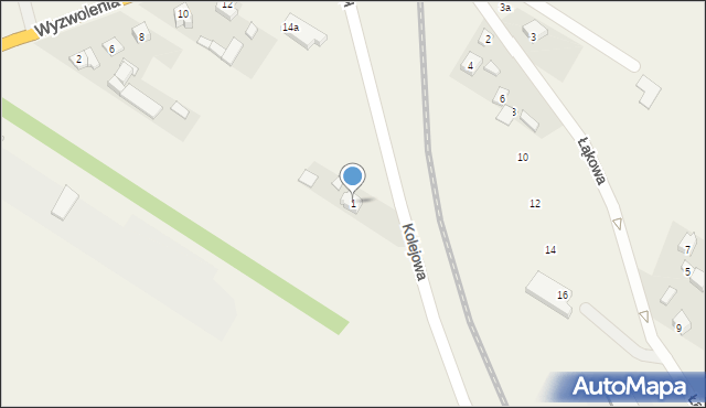 Trębaczew, Kolejowa, 1, mapa Trębaczew