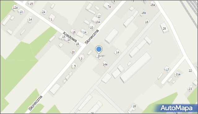 Trębaczew, Kolejowa, 27, mapa Trębaczew