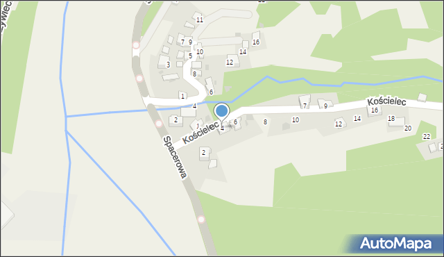 Tresna, Kościelec, 4, mapa Tresna