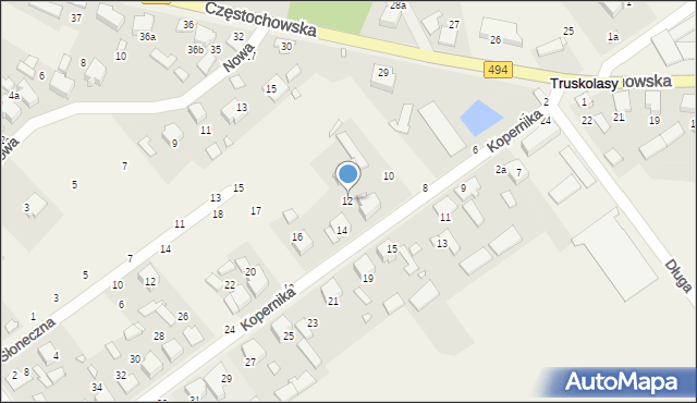 Truskolasy, Kopernika Mikołaja, 12, mapa Truskolasy
