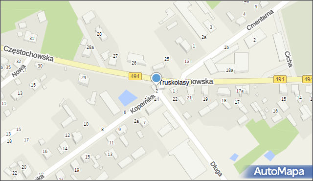 Truskolasy, Kopernika Mikołaja, 2, mapa Truskolasy