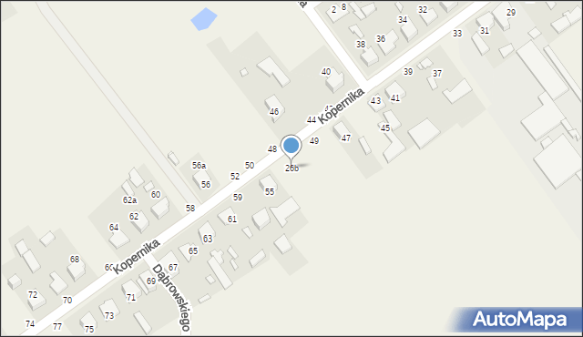 Truskolasy, Kopernika Mikołaja, 26b, mapa Truskolasy