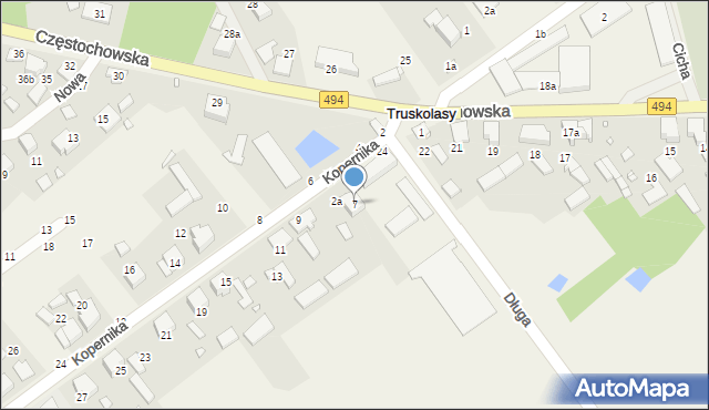Truskolasy, Kopernika Mikołaja, 7, mapa Truskolasy