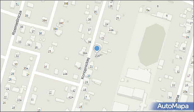Trzcianka, Konopnickiej Marii, 21A, mapa Trzcianka
