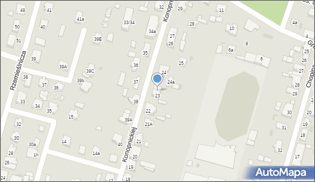 Trzcianka, Konopnickiej Marii, 23A, mapa Trzcianka