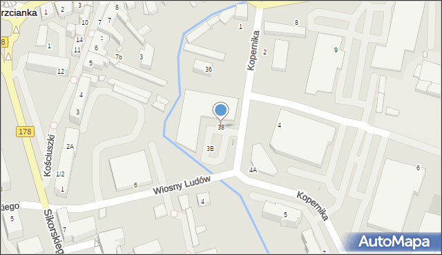 Trzcianka, Kopernika Mikołaja, 38, mapa Trzcianka