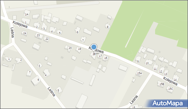 Trzebicz, Kolejowa, 18, mapa Trzebicz