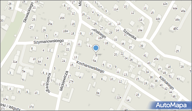 Trzebinia, Kochanowskiego Jana, 3, mapa Trzebinia