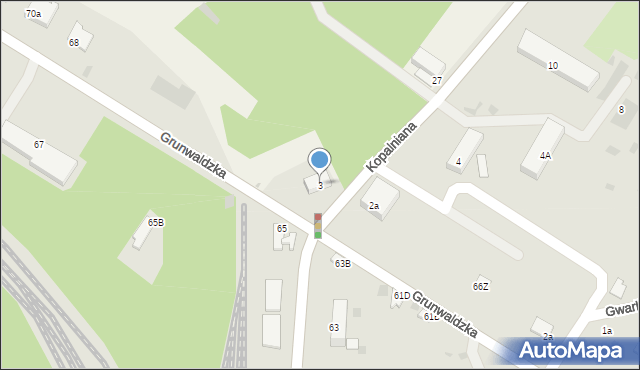 Trzebinia, Kopalniana, 3, mapa Trzebinia