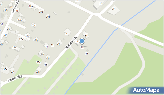 Trzebinia, Kopernika Mikołaja, 31, mapa Trzebinia