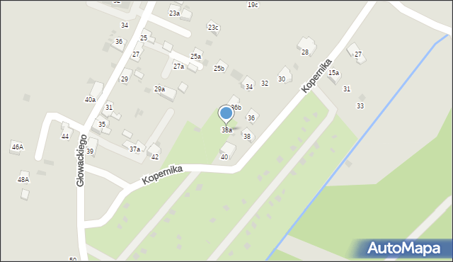 Trzebinia, Kopernika Mikołaja, 38a, mapa Trzebinia