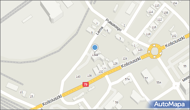 Trzebinia, Kościuszki Tadeusza, gen., 134a, mapa Trzebinia