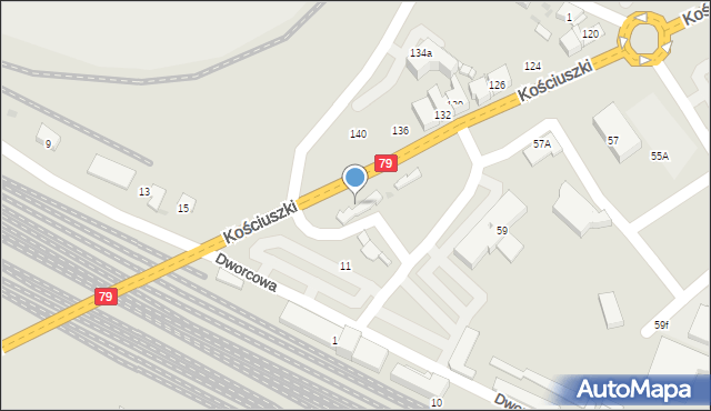 Trzebinia, Kościuszki Tadeusza, gen., 65, mapa Trzebinia