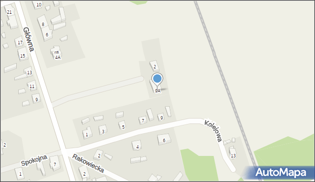 Trzebiszewo, Kolejowa, 9A, mapa Trzebiszewo