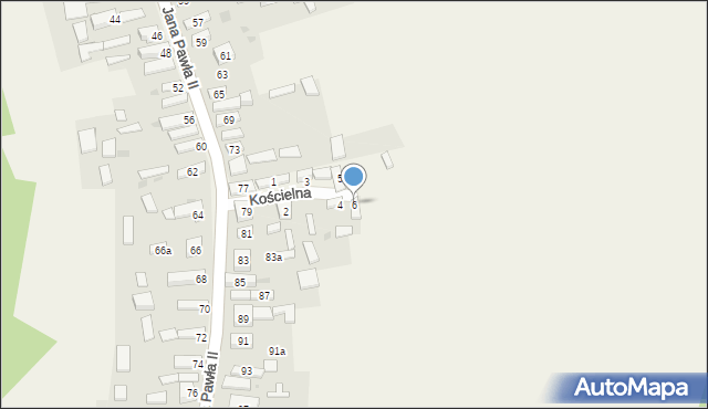 Trzebniów, Kościelna, 6, mapa Trzebniów