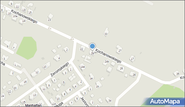Trzemeszno, Kochanowskiego Jana, 24, mapa Trzemeszno