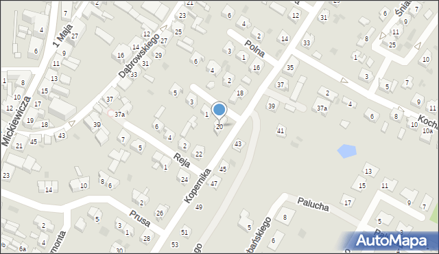 Trzemeszno, Kopernika Mikołaja, 20, mapa Trzemeszno