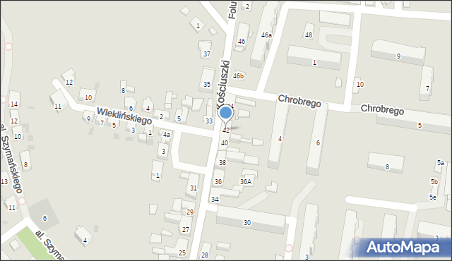 Trzemeszno, Kościuszki Tadeusza, gen., 42, mapa Trzemeszno