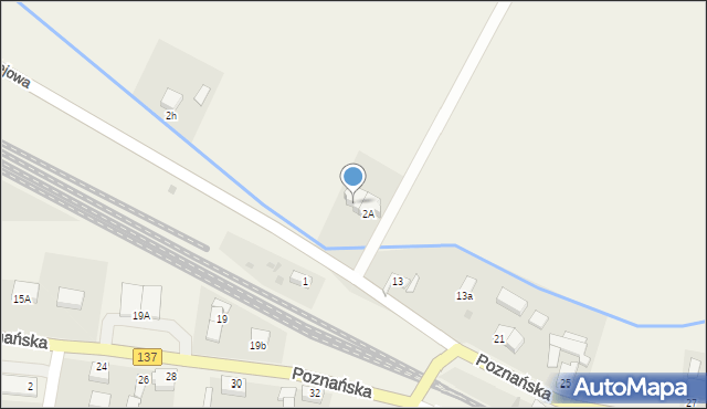 Trzemeszno Lubuskie, Kolejowa, 2B, mapa Trzemeszno Lubuskie