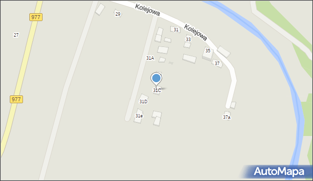 Tuchów, Kolejowa, 31C, mapa Tuchów